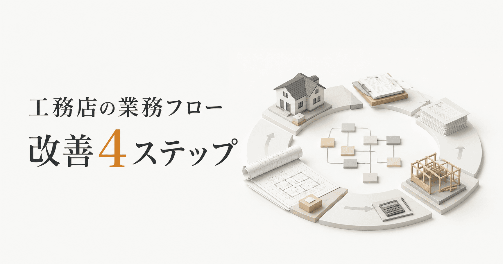 工務店の業務フロー完全ガイド|改善4ステップ