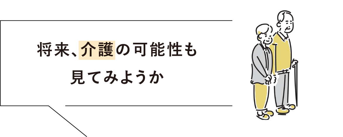 将来の介護の可能性
