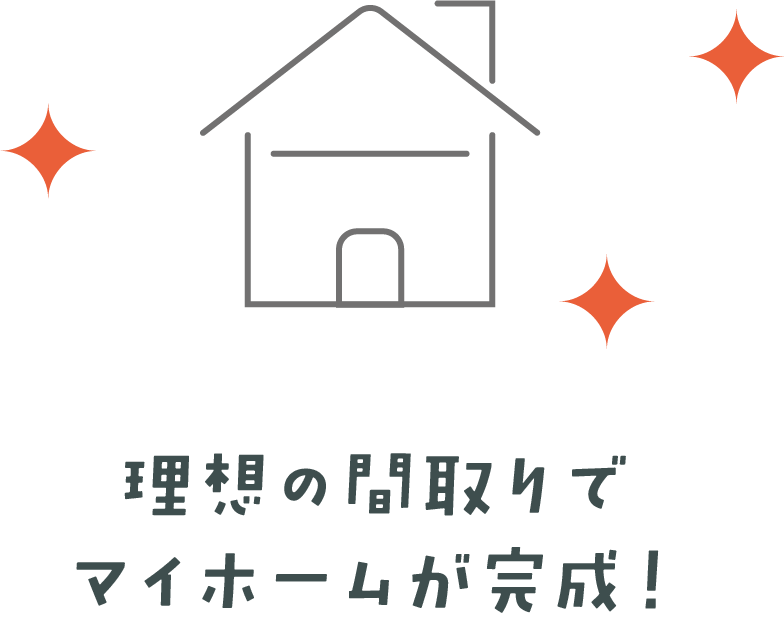 理想の間取りでマイホームが完成